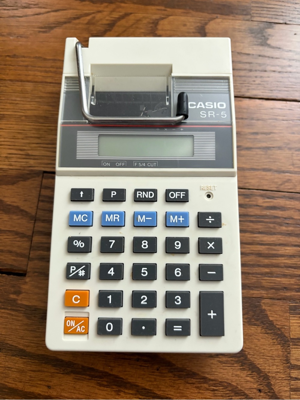Vintage Casio SR-5 Printing Calculator Office Business Supply Collectible- Used